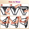 Adjustable Leather Strap On Harness for Couples