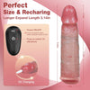 Penis Extender Vibrating Cock Sleeve with 10 Vibrations & Remote Control