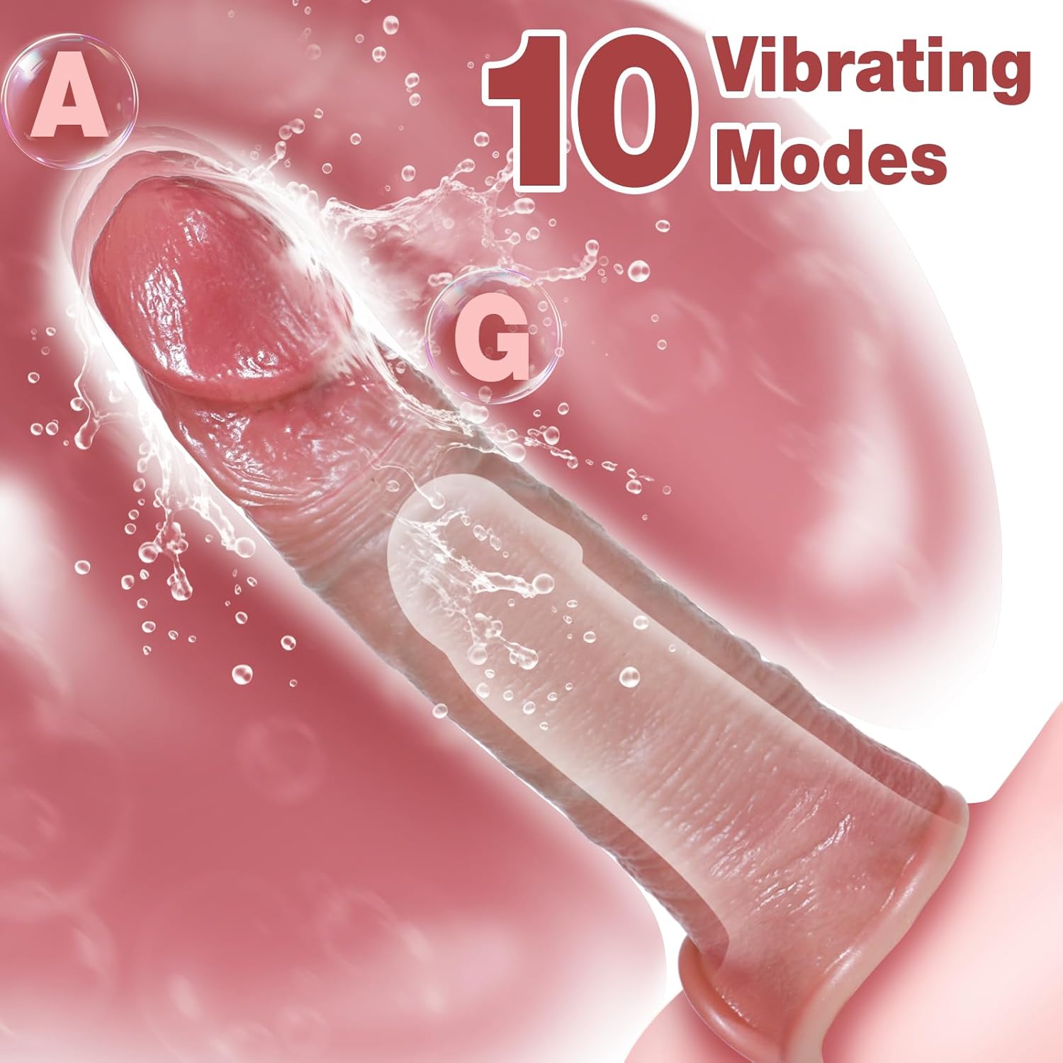 Penis Extender Vibrating Cock Sleeve with 10 Vibrations & Remote Control