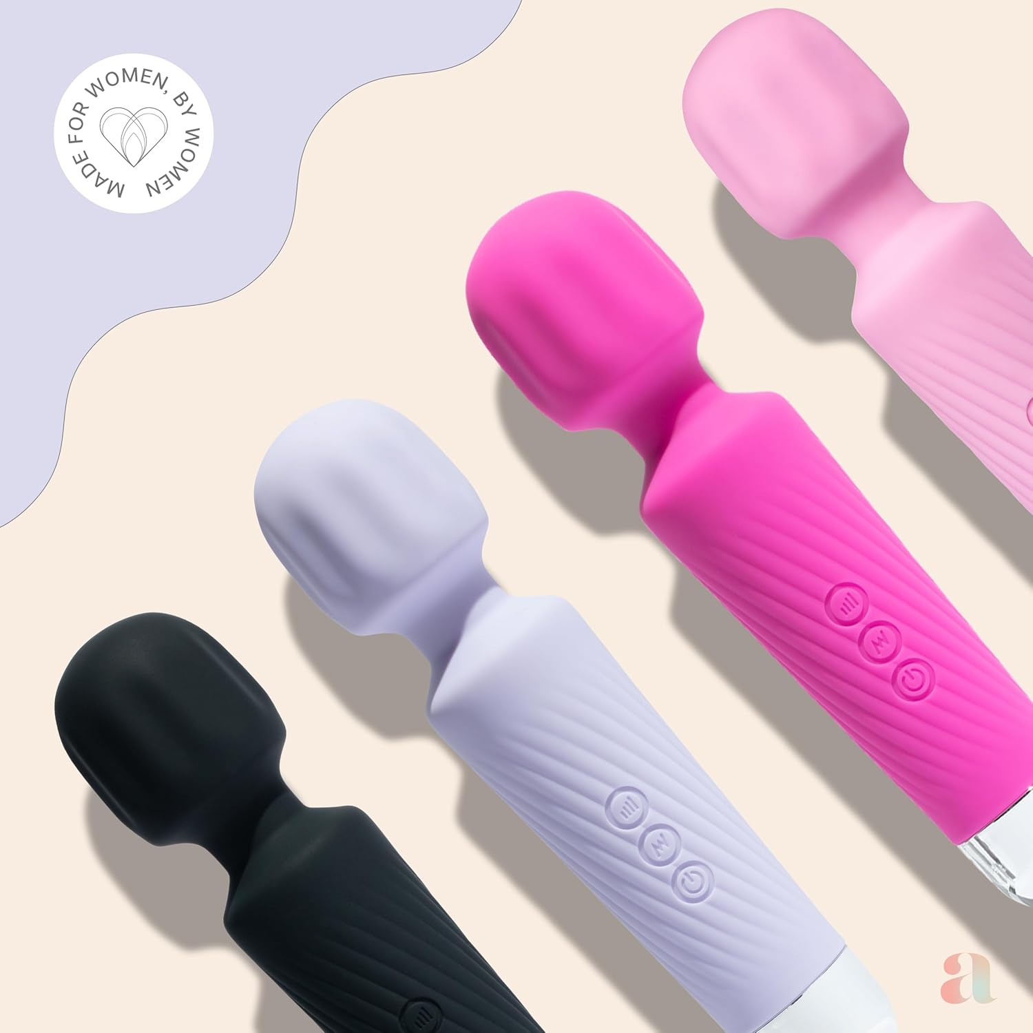 Personal Wand Massager Clit Stimulator Quiet & Small Vibrator - Solo or in Your Lover’s Hands (<45 dB)