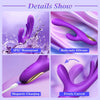 Flutter Bunny Rechargeable Silicone Flickering Rabbit Vibrator #Clit Rubbing #Fingering #Cunnilingus