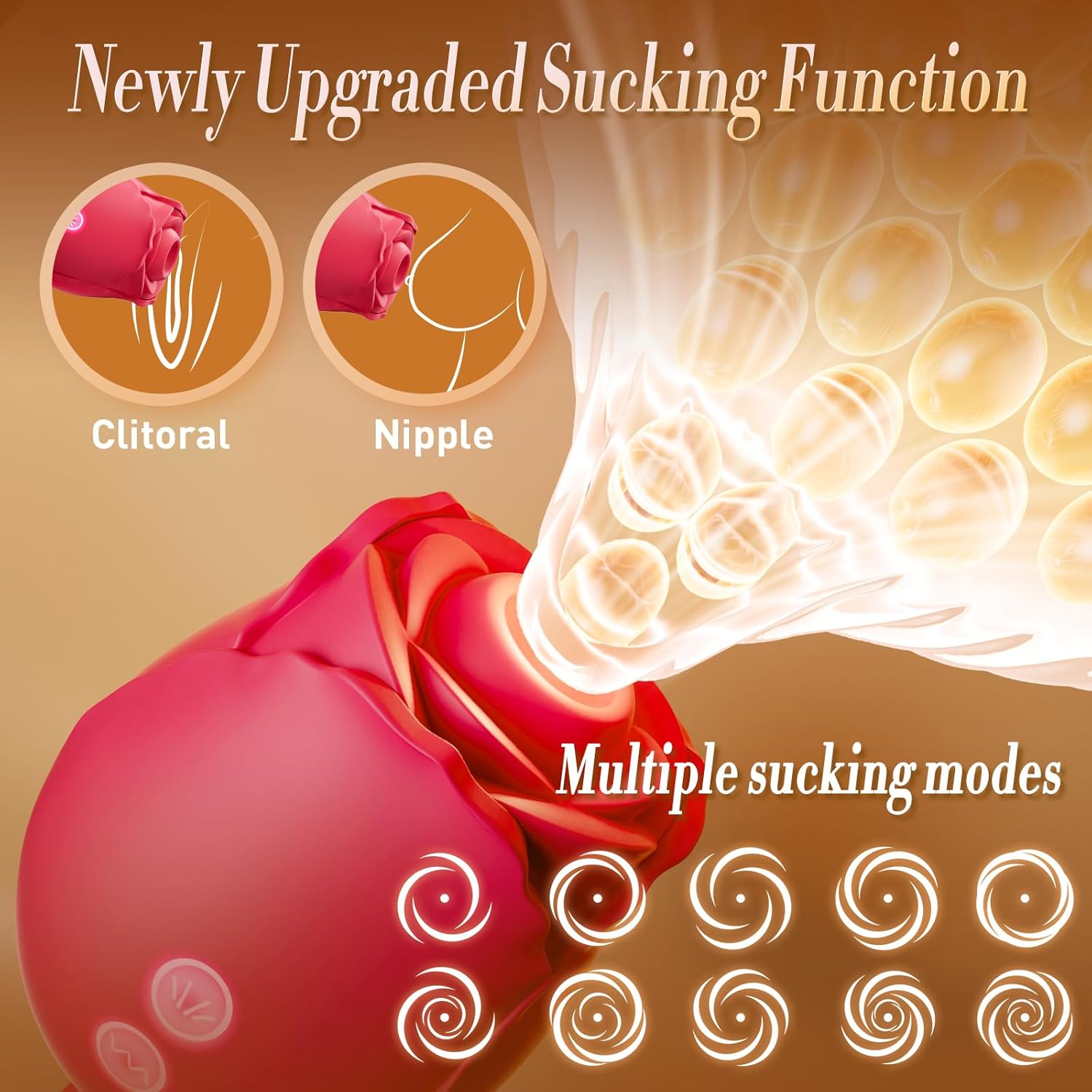 Mermaid Rose Sucking Vibrator with Love Egg Vibe