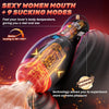 Heating Blowjob Machine with 9 Sucking & 9 Vibrating with Phone Holder APP Control