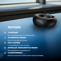 Vibrating Cock Ring Central Ball Design for Enhanced Erection & Clitoral Stimulation