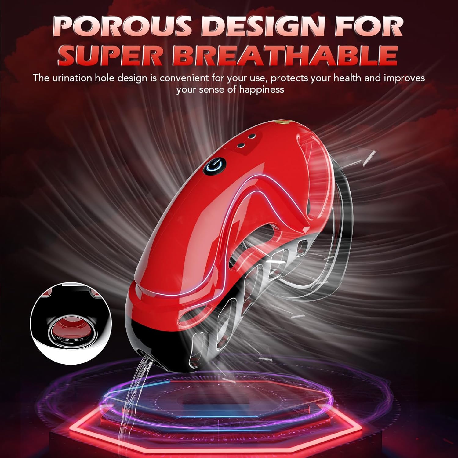 Vibrating Chastity Cage - Male Chastity Devices Cock Cage with 10 Vibrations, App & Remote Control