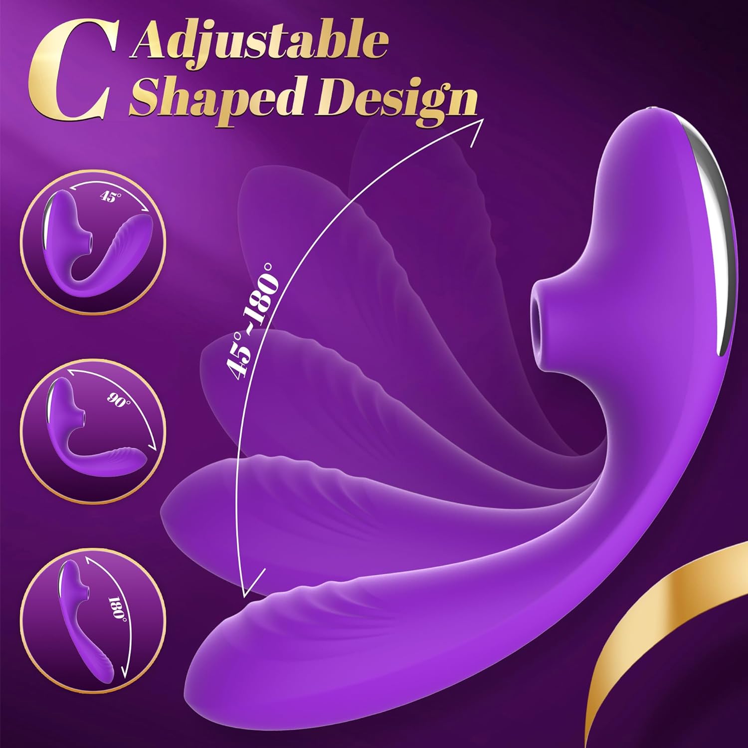 Blend - 3 in 1 Adjustable G-Spot Vibrator Sucking Clit Stimulator