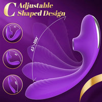 Blend - 3 in 1 Adjustable G-Spot Vibrator Sucking Clit Stimulator