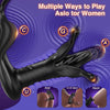 Anal Trainer, Prostate & Cock Ring with 9 Tension Shock Flapping Thrusting Vibrating