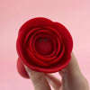 Vibrating Rose Glow Butt Plug with Remote Control 3.9 Inch