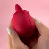 Klara - 2 in 1 Licking & Sucking Vacuum Pump Rose Vibrator