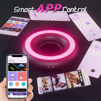 Unique Adaptive Inner Ring with Sexy Light Vibrating Cock Ring