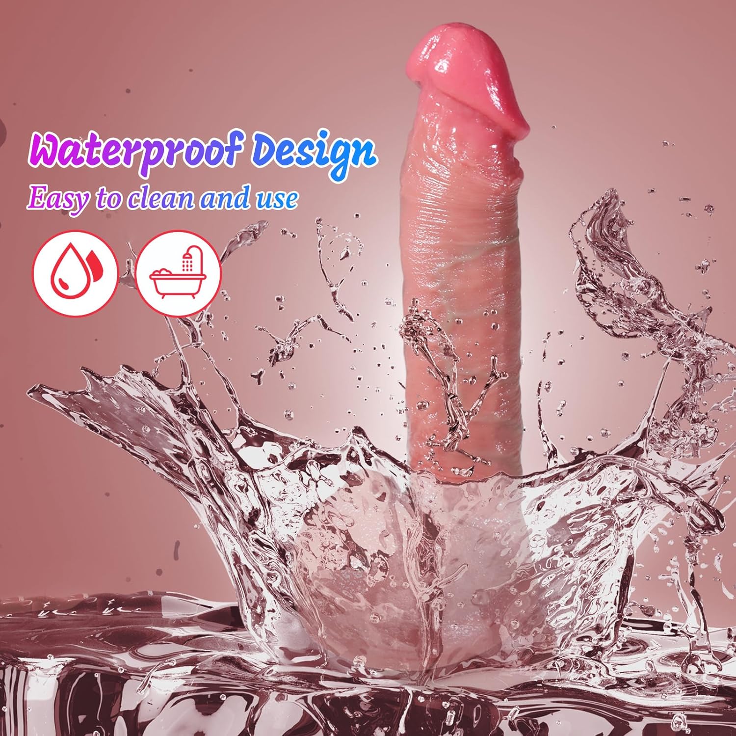 Power Pounder 8.7" Realistic Thrusting G Spot Vibrator – Heating, Multiple Modes & Suction Base (<50 dB)