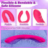 Double O Heaven 10 Function Vibrating Silicone Double Penetration Dildo (13.5in)