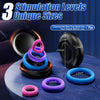 3 Pcs Different Sizes Multi-Coloured Silicone Penis Ring with Storage Box