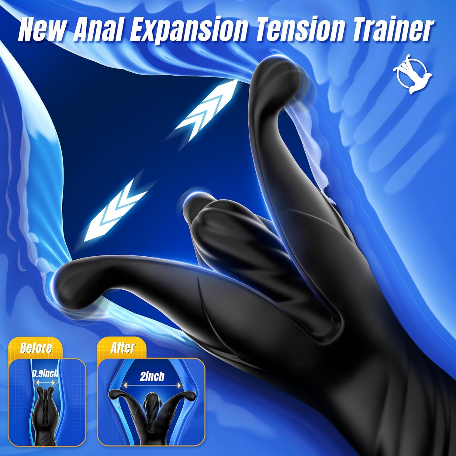 Anal Extender Trainer Upgraded Penis Trainer with Flapping Thrusting Vibrating