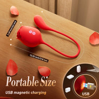 Mermaid Rose Sucking Vibrator with Love Egg Vibe