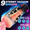 Colorful Lighting Male Stroker App-Controlled Vibrating & Suction Blowjob Masturbator