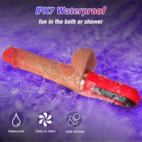 2025 Upgraded 6 in 1 Automatic Thrusting Sex Machine Fast Heating Dildo Vibrator