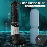 11.8" Wild Fantasy Horse Suction Cup Dildo with Thrust & Vibrations