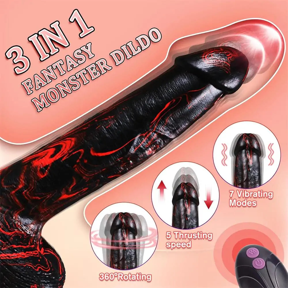  9.5” Thick Realistic Dildo Women Sex Toys -