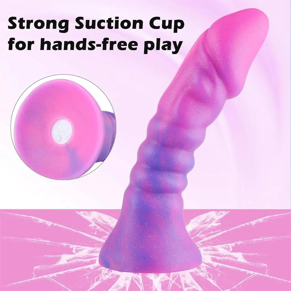 8 Inch Huge Massive Fantasy Vibrating Dildo with Suction Cup
