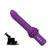 Thrusting Telescopic Heating (108°F) Dildo Vibrator with Removable Suction Cup 12.85 Inch