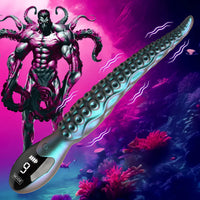 10.6" Tentavibe Flexible Silicone Shaft Vibrating Tentacle Dildo Digital Screen Vibrator