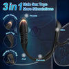 Bluetooth Remote Control 9 Thrusting Vibrating Prostate Massager with Penis Ring 3.5 Inch