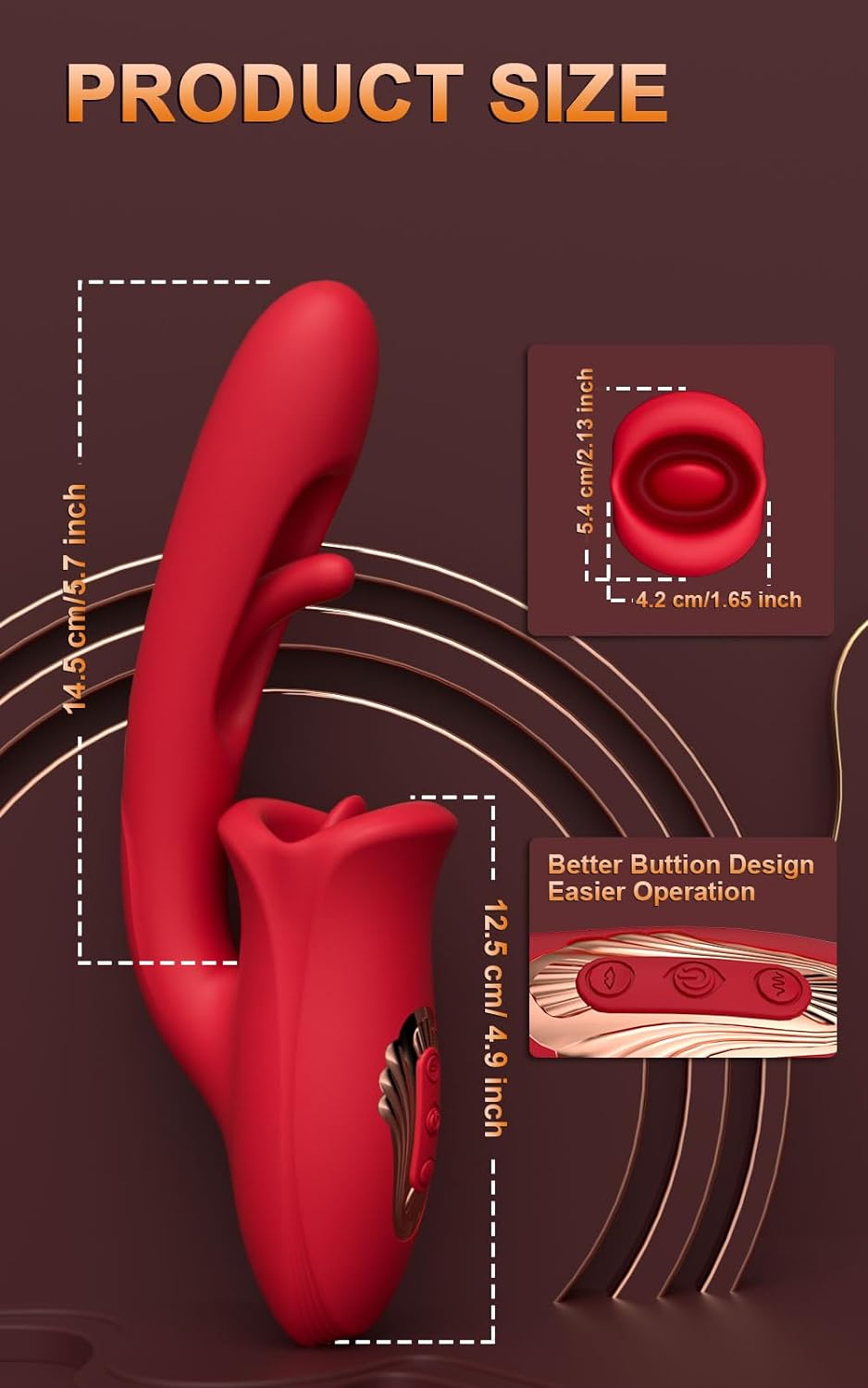 Amara - G Spot Flapping Vibrator with Kissing Function & Vibrating Tongue #Cunnilingus #Girls Playing #Lesbian