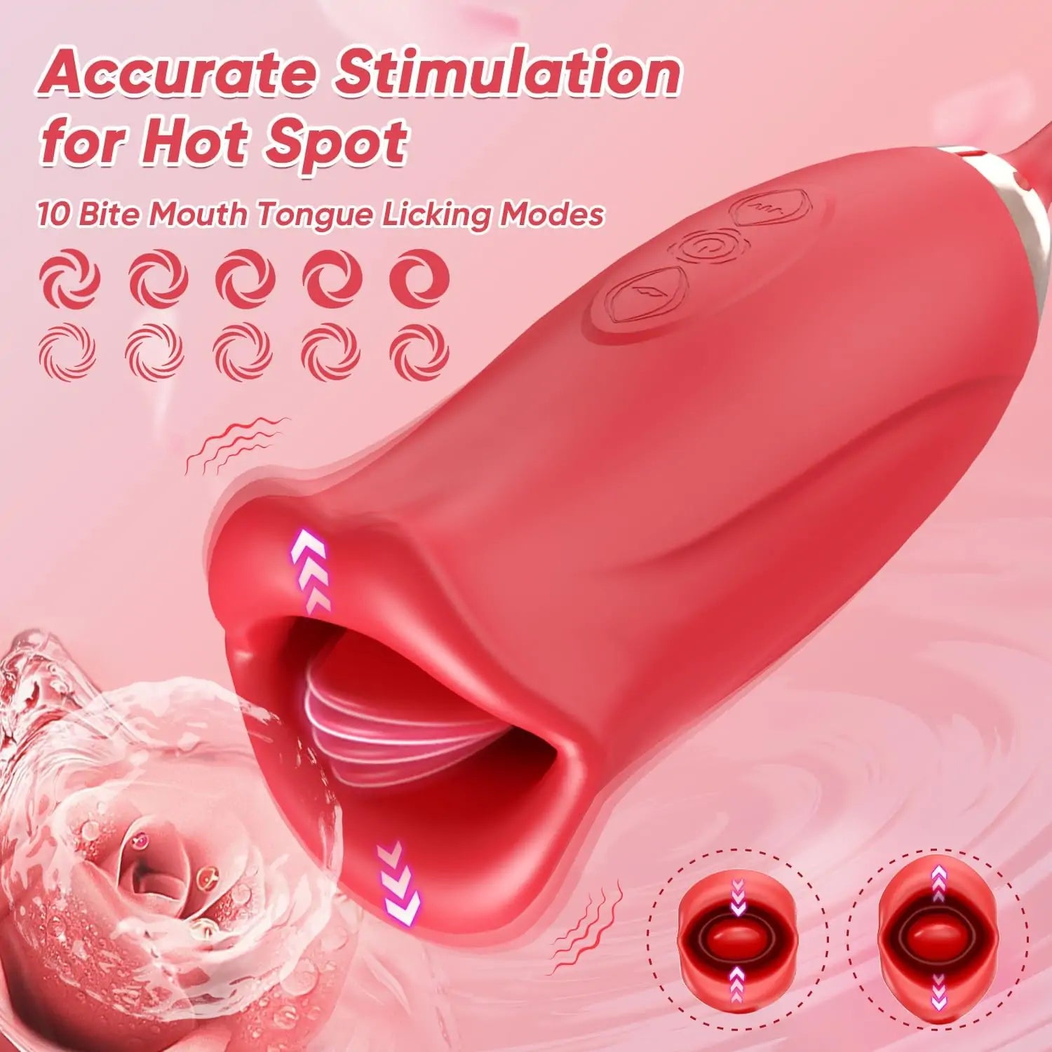 Amara Pro - Clitoral Kissing Function Stimulator with Finger Snapping Egg Vibrator #Fingering #Pussy Licking