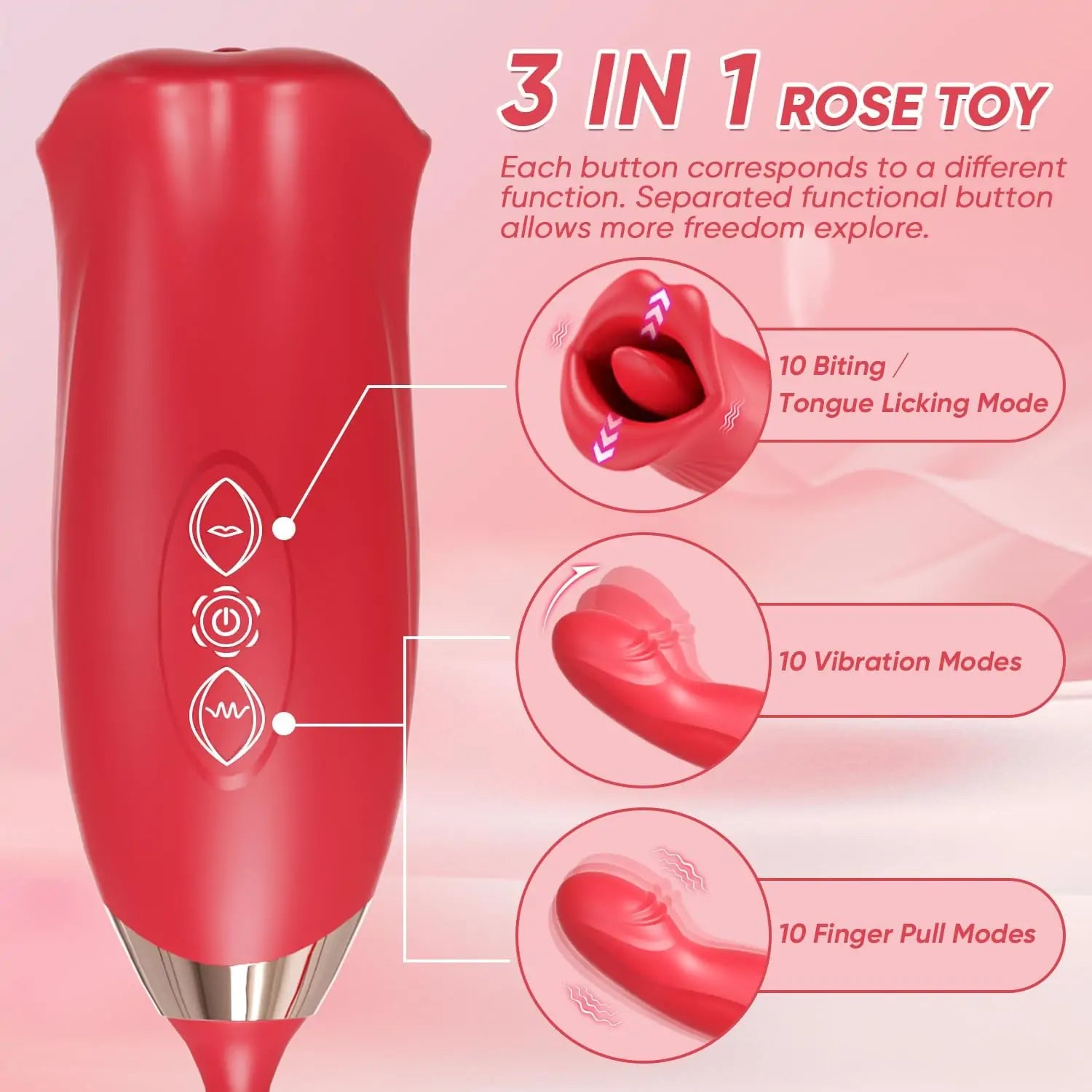 Amara Pro - Clitoral Kissing Function Stimulator with Finger Snapping Egg Vibrator #Fingering #Pussy Licking