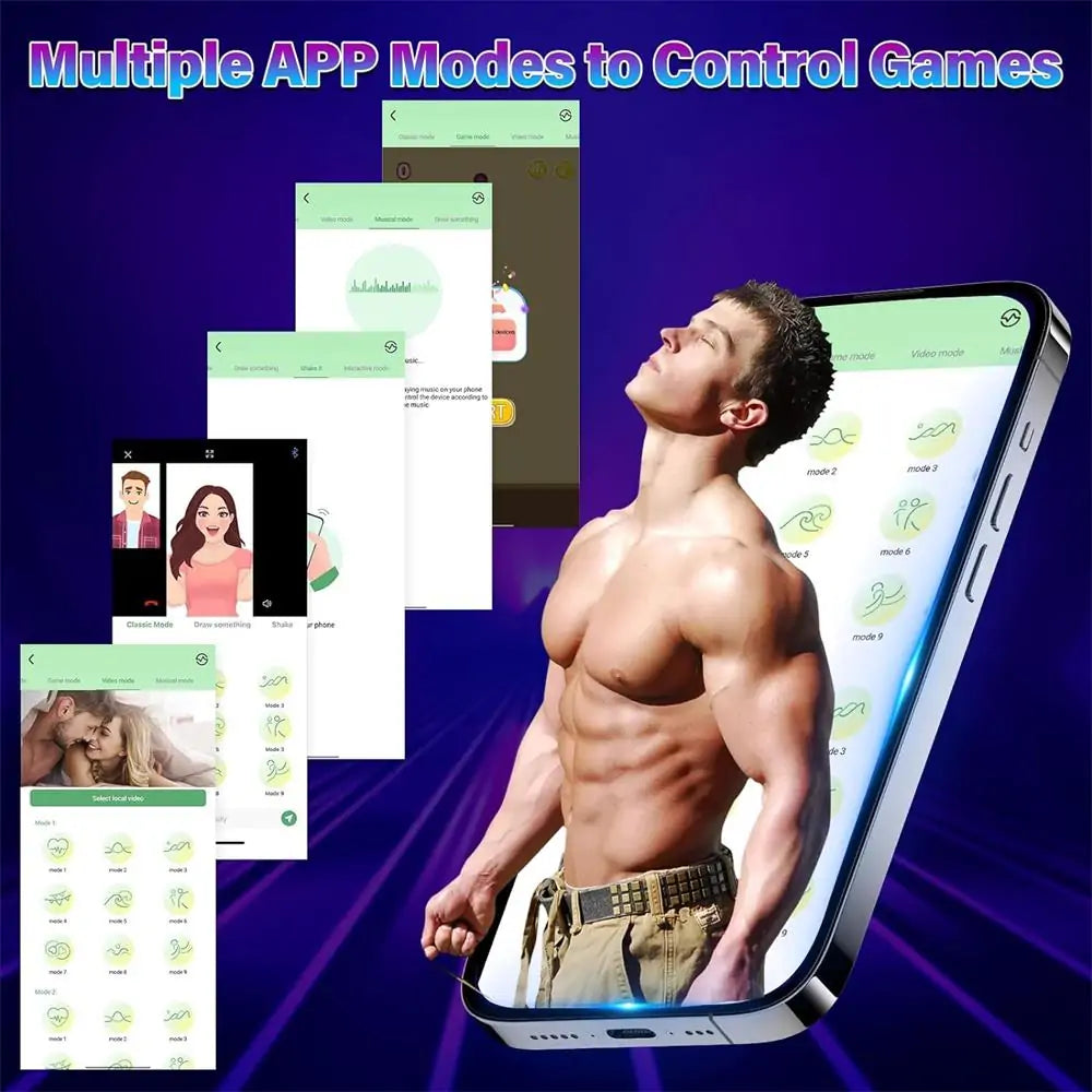 Evolved Anal Rammer Anal Beads Vibrators with App Control 9 Vibration Modes 5.5 Inch