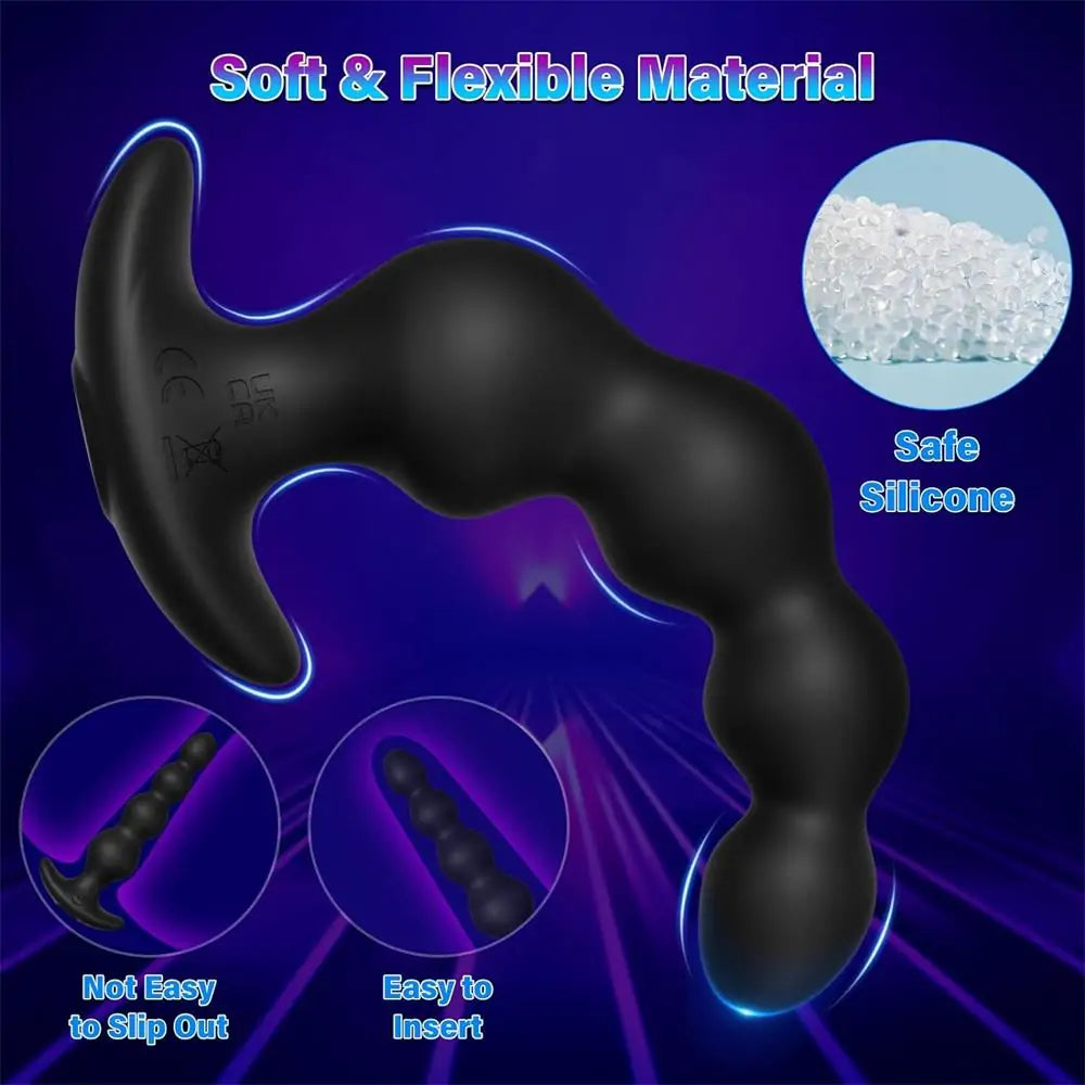 Evolved Anal Rammer Anal Beads Vibrators with App Control 9 Vibration Modes 5.5 Inch