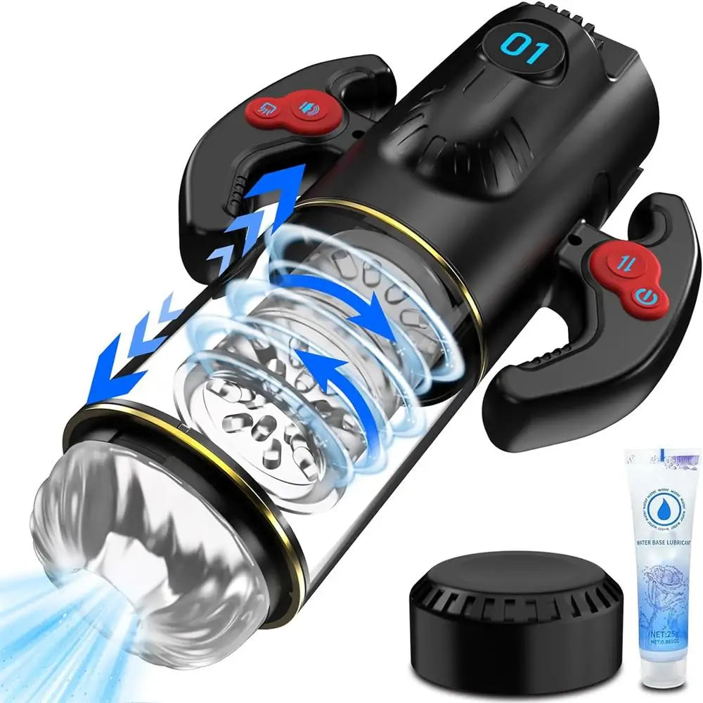 Automatic Sucking Male Masturbator Cup with Sex Audio LCD Screen