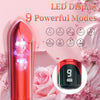 Discreet Lipstick Vibrator for Precision Stimulation with LED Display