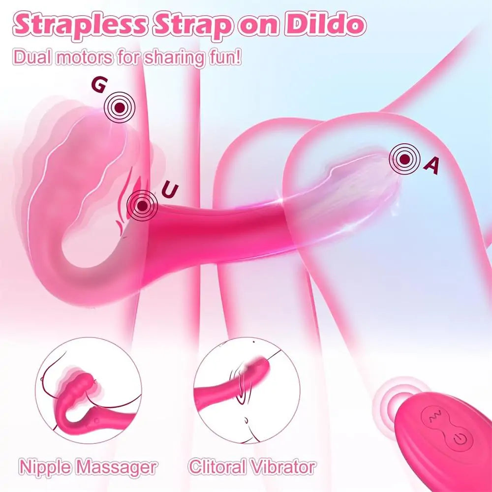 Double Ended Strap Dildo for Women Naughty Sex