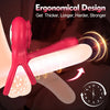 Dual Romance Double Penis Rings Combined with Rose Clitoral Stimulator