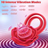 Dual Loop Rose Cock Ring Couples Vibrator with 10 Vibrations #Real Couples #Doggystyle #Erection