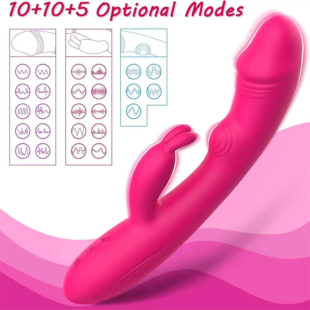G-spot Tapping Features Rabbit Vibrator Clitoral Stimulator