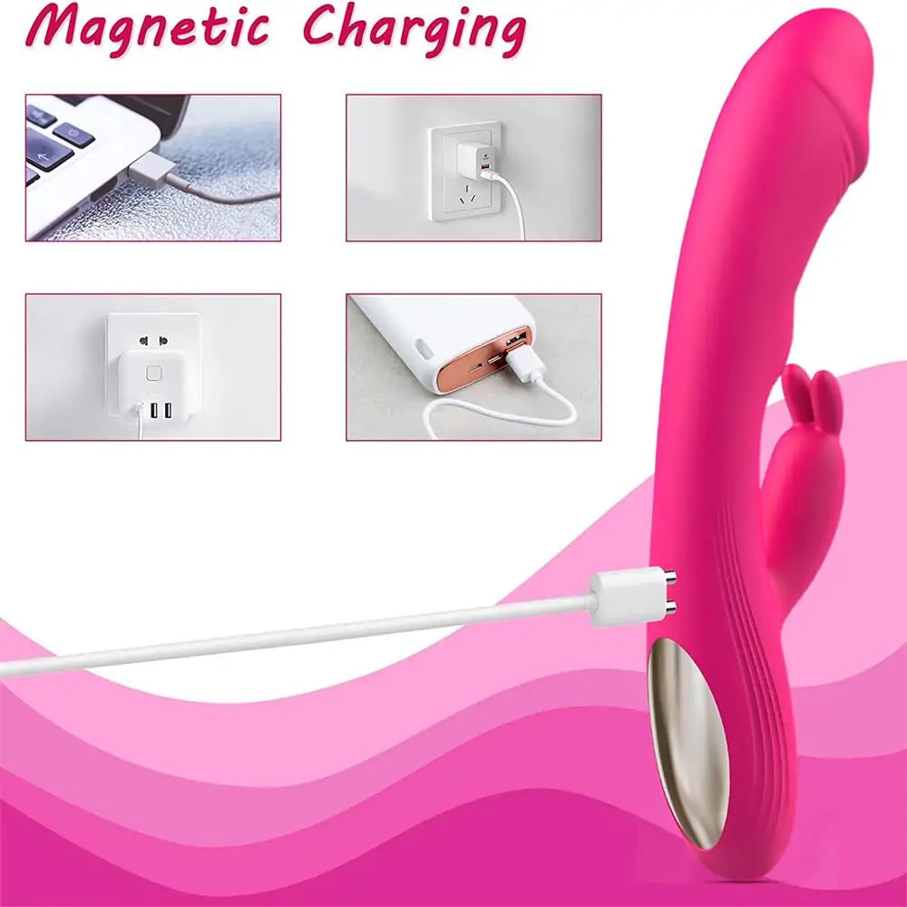 G-spot Tapping Features Rabbit Vibrator Clitoral Stimulator