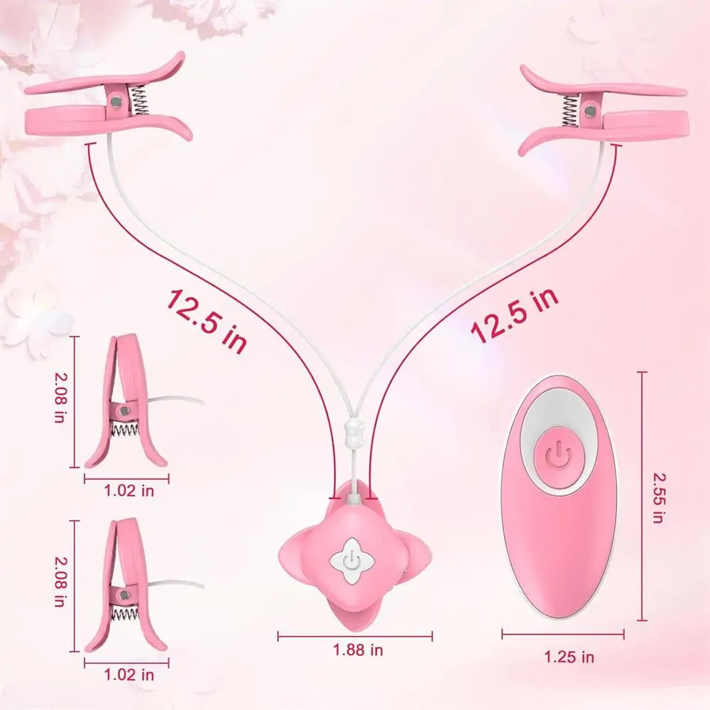 Gemini - Remote Controlled Vibrating Nipple Clamps