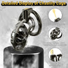 Male Metal Cock Chastity Cage Locked 2.6 Inch with 3 Active Sizes Rings 2 Keys