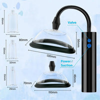 Nipple Pussy Sucker Automatic Vacuum Vagina Sex Pump (5 Cups Included)