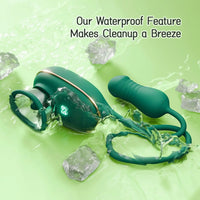 OpulaLuxe - Clit Sucking Toy Vibrator with Vibrating Licking Tongue & Thrusting Vibrator