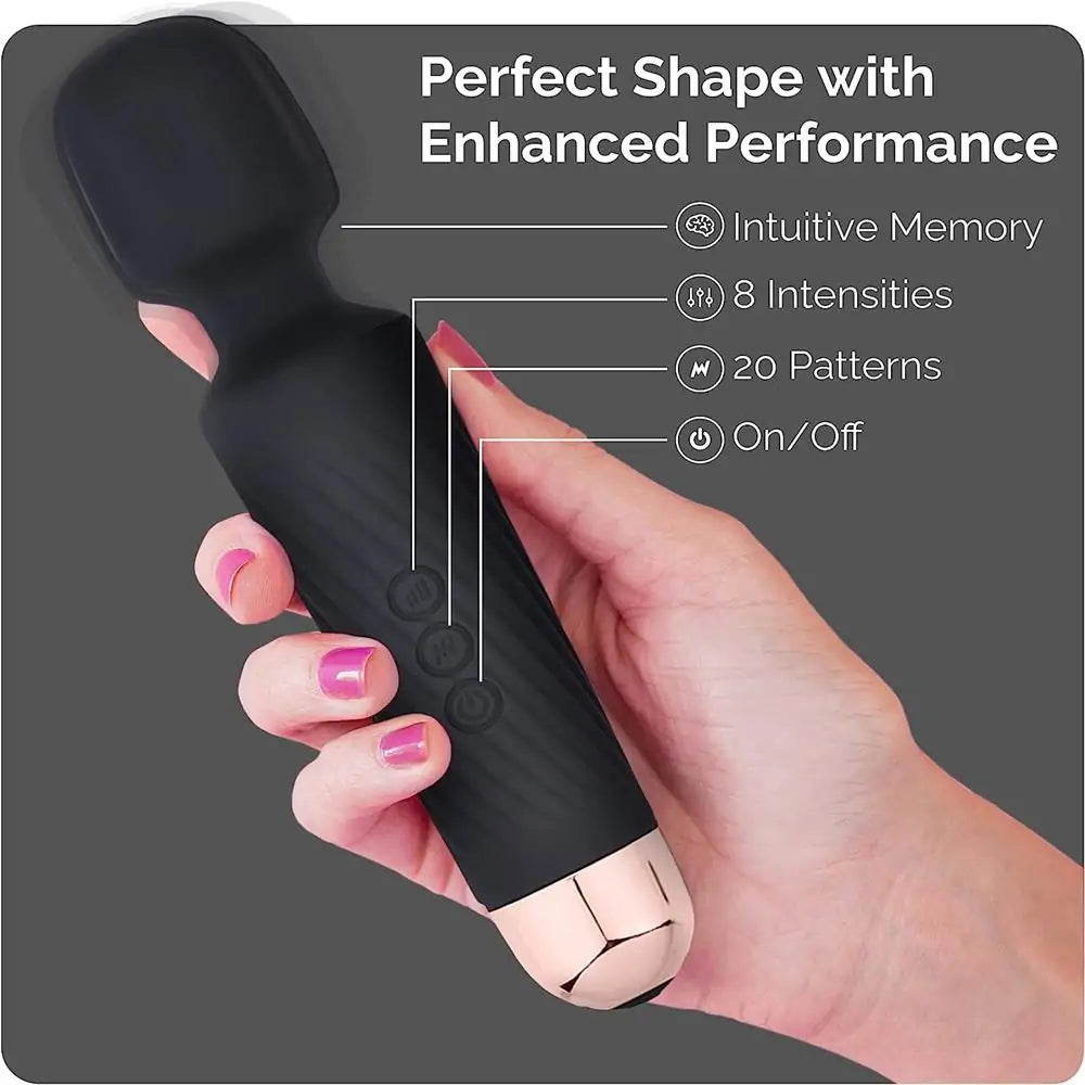 Personal Wand Massager Clit Stimulator Quiet & Small Vibrator