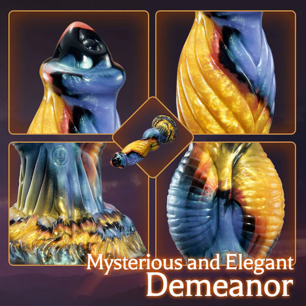 Phoenix - Twisted Unicorn Animal Texture 7 Thrusting Vibrating Big Sucker Monster Dildo 10.23 Inch