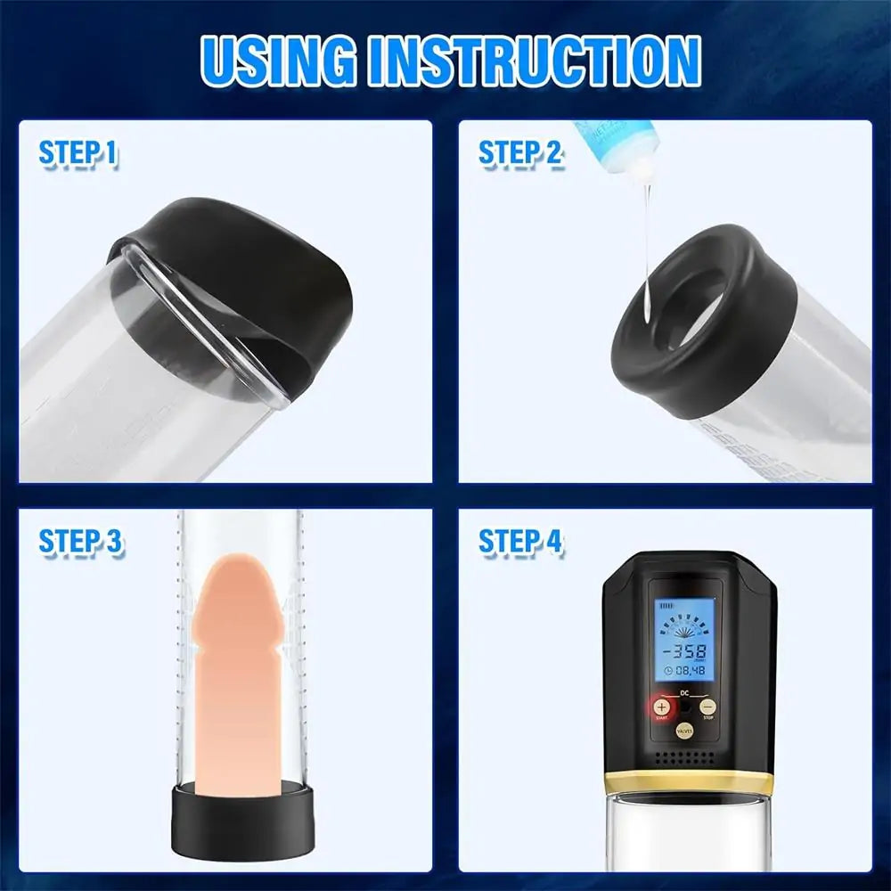 Premium 8 Suction Intensities Electric Penis Vacuum Enlarge Pump 2.0