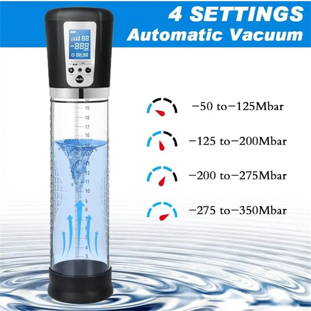 Rechargeable Automatic High-Vacuum Penis Pump Enlargement Extend Pump 1.0 #Cock Too Big #Edging #Thick