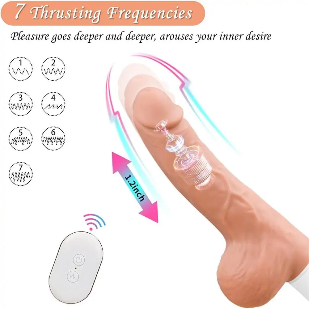 Sex Machine Thrusting Realistic Dildo Sex Toy with Strong Suction Cup