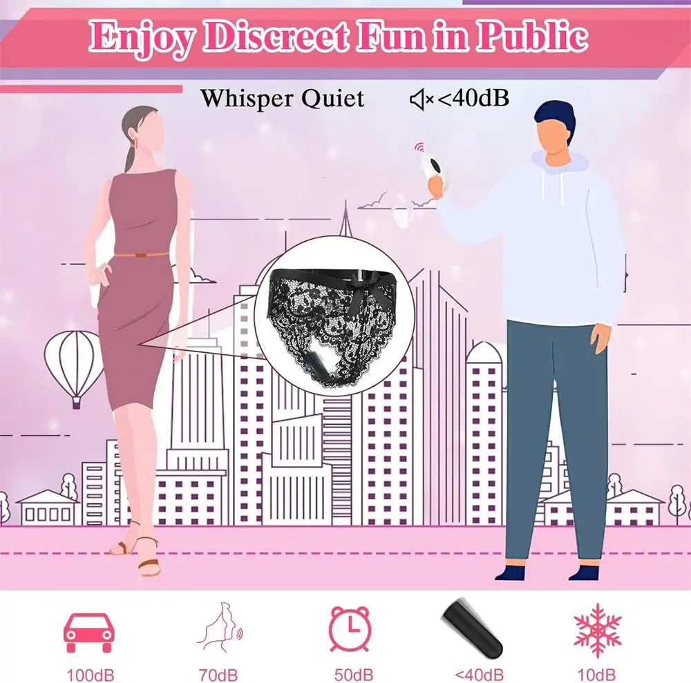 Remote Control Wearable Panty Bullet Vibrator 